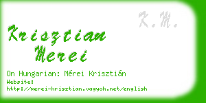krisztian merei business card